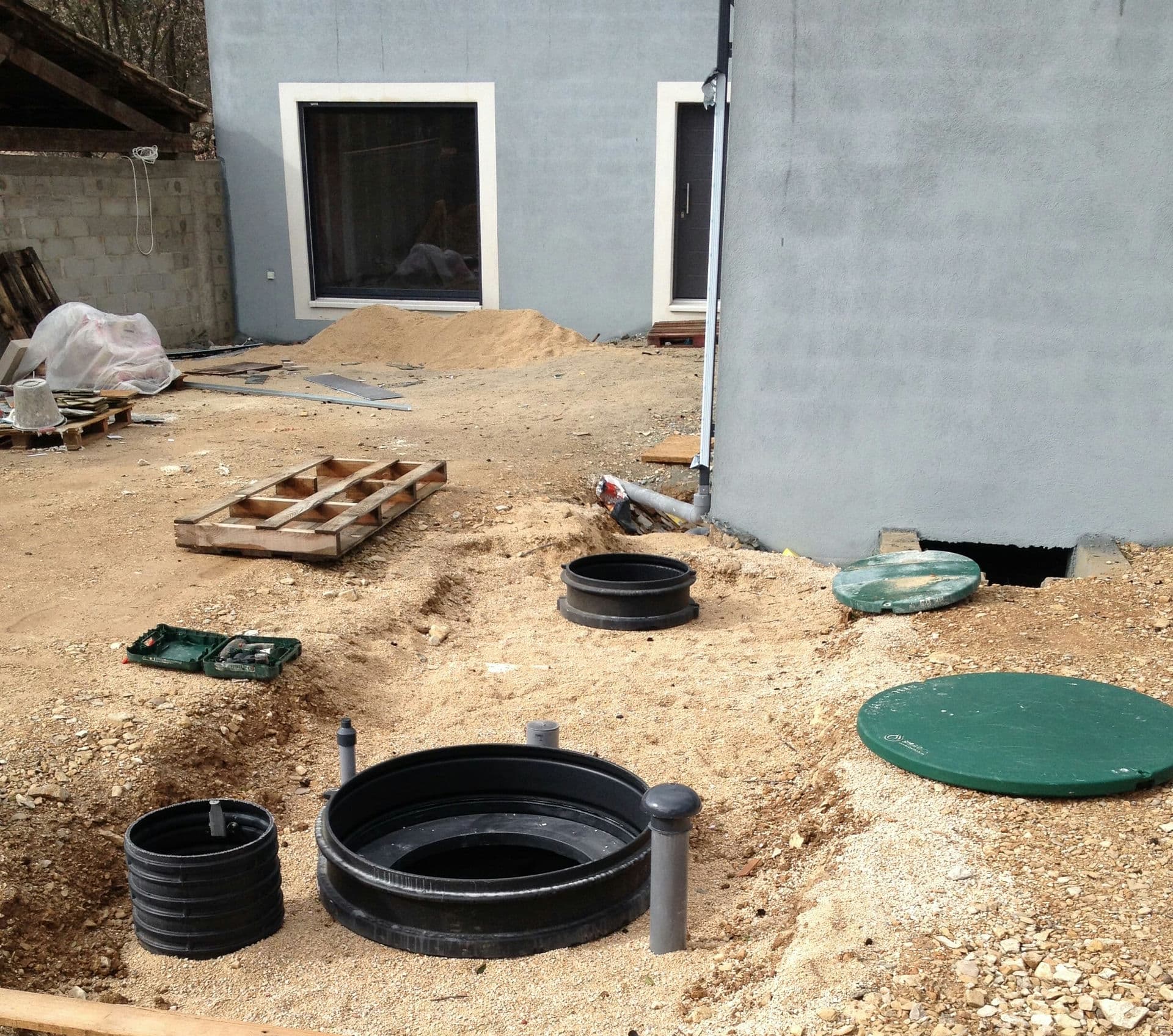 installation of a septic system